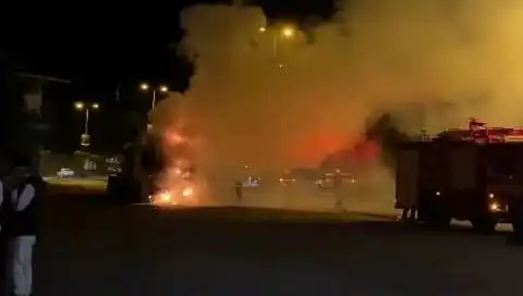 Zonguldak'ta Seyir Halindeki TIR Yangınında Şoke Edici Anlar Yaşandı