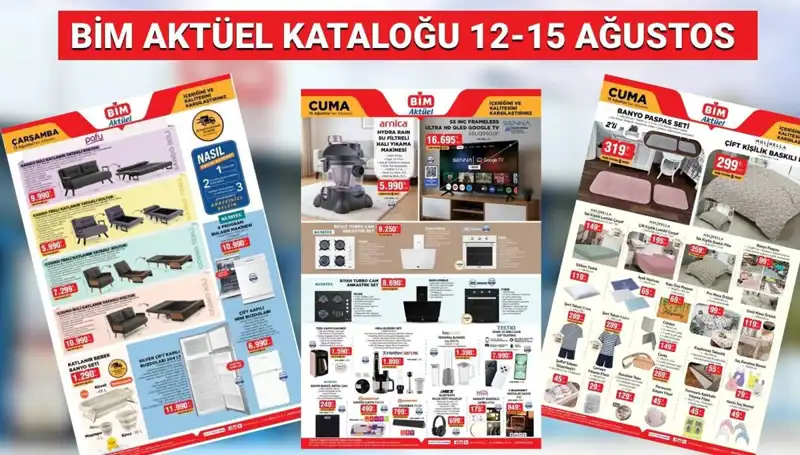 BİM'de 12-15 Ağustos Hafta Sonu İçin Kaçırılmayacak Ürünler!