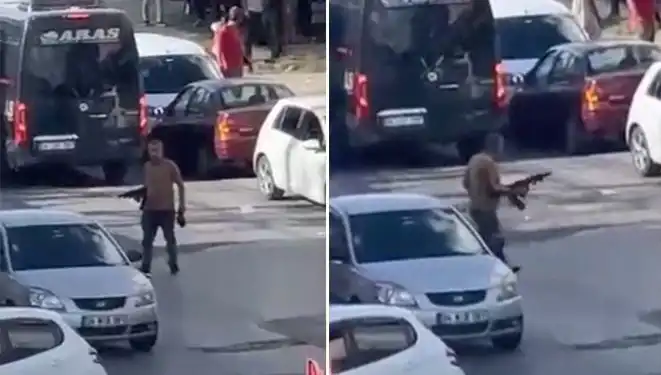 Başakşehir'de Pompalı Tüfekle Yolu Kapatan Şahıs Paniğe Sebep Oldu