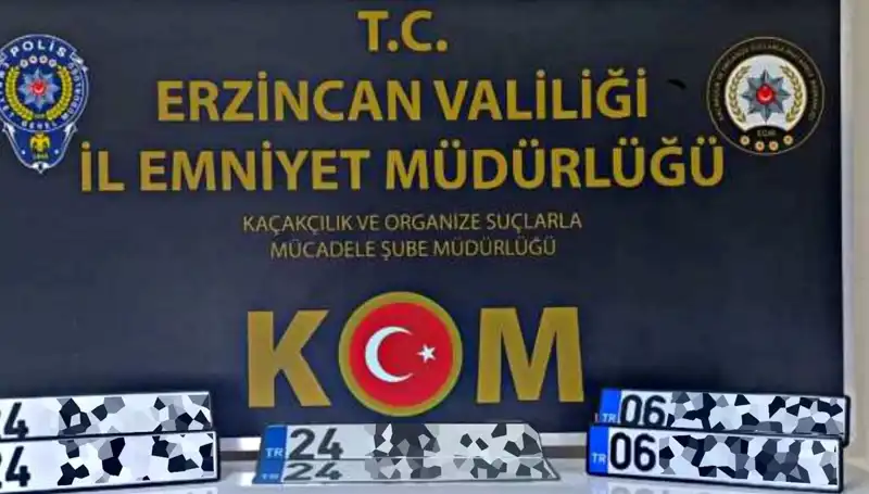 Erzincan’da APP Plaka Operasyonu: Suç Şebekesine Darbe Vurdu